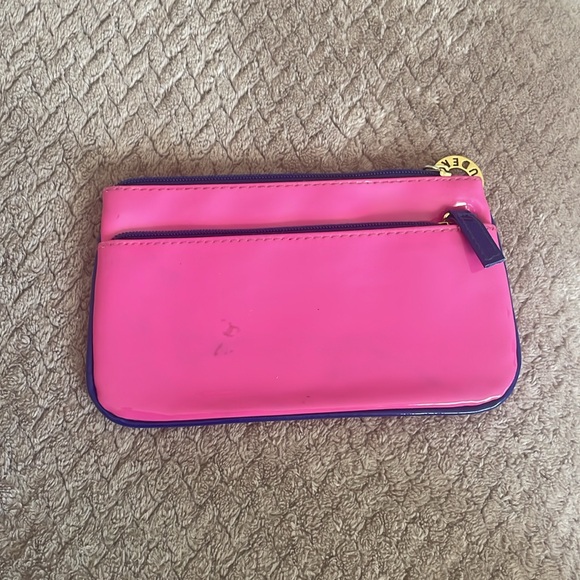 Estée Lauder pink and blue small pouch - Picture 3 of 5